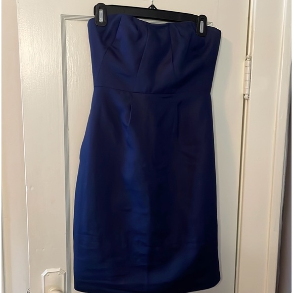 Size 6p J Crew navy sleeveless dress with pockets - Picture 1 of 6